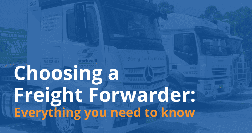 Choosing a freight forwarder