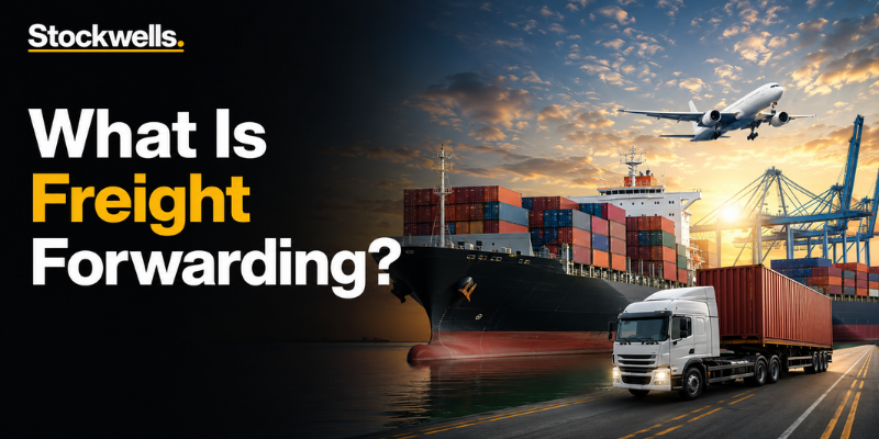 Freight forwarding process for international shipping and logistics
