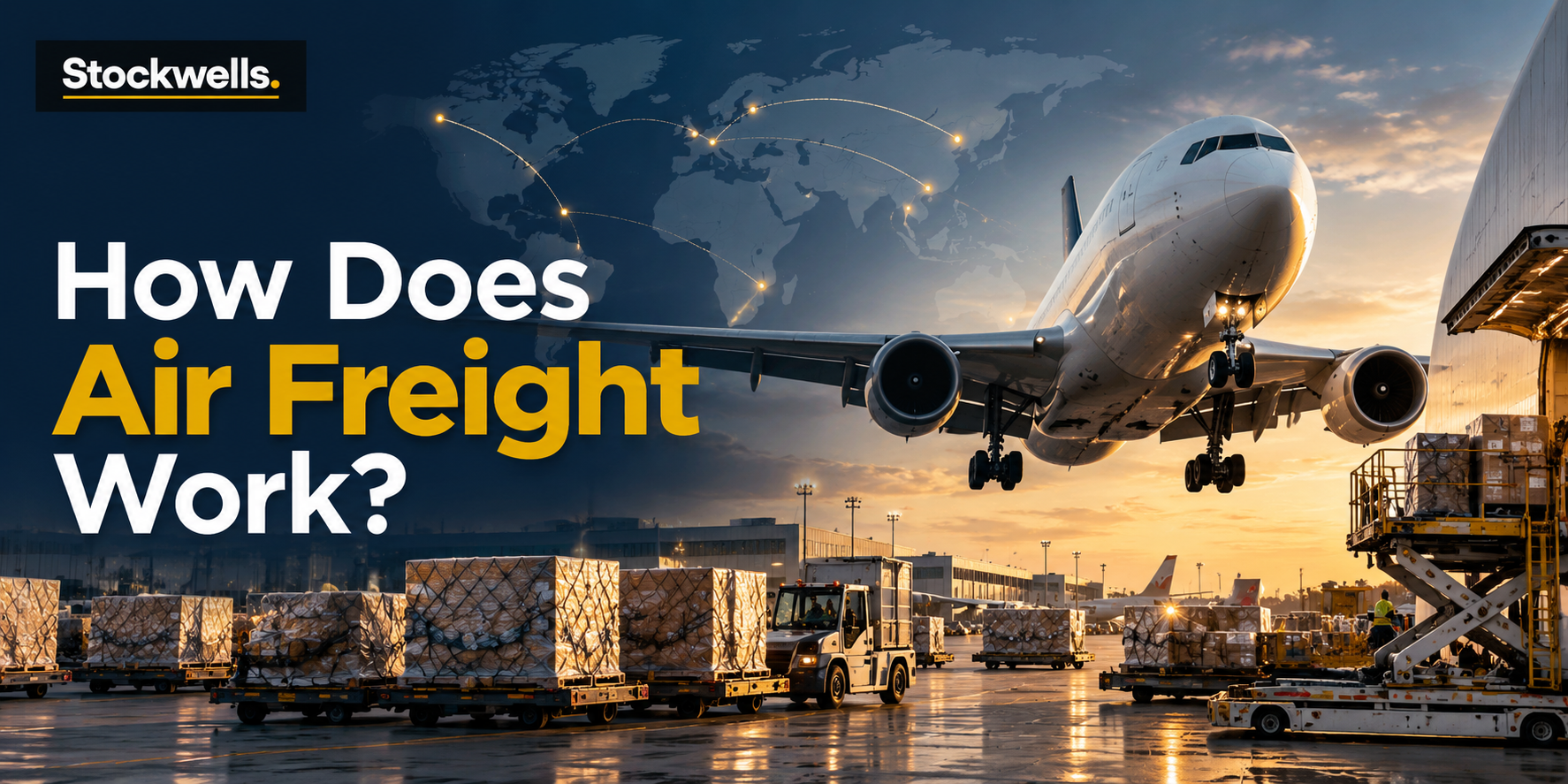 How does air freight work from booking to final delivery